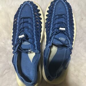 KEEN unisex Deep Beautiful Teal Woven Sandals